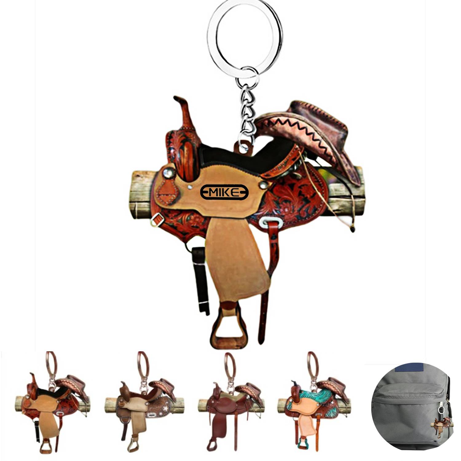 Saddle keychain 2
