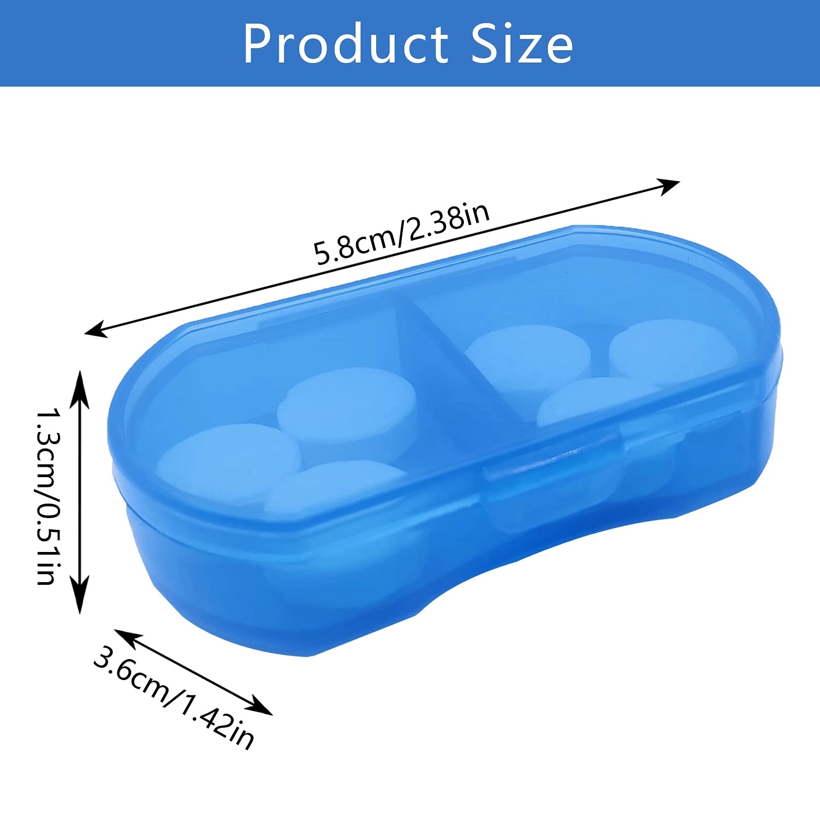 Pill Box Organizer Pocket Small Case Holder 4