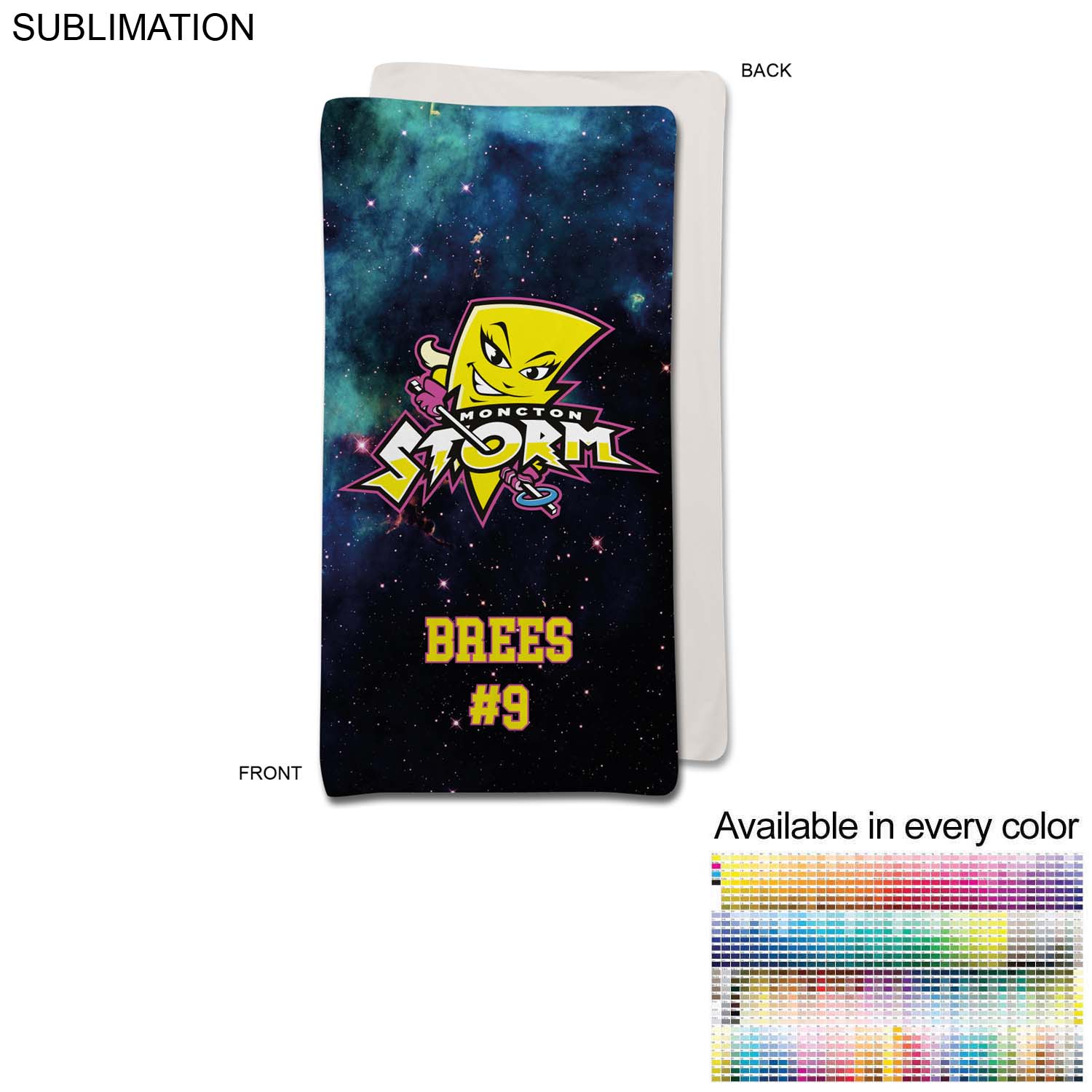 Team Blanket in Ultra Soft and Smooth Microfleece, 30x60, Stadium size, Sublimated edge to edge 10