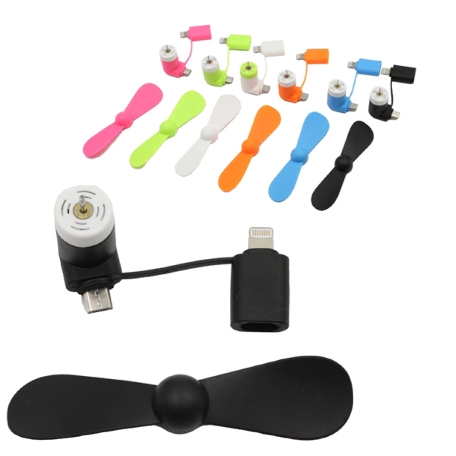 Mini USB Fan Dual with Lightning and Micro USB 1