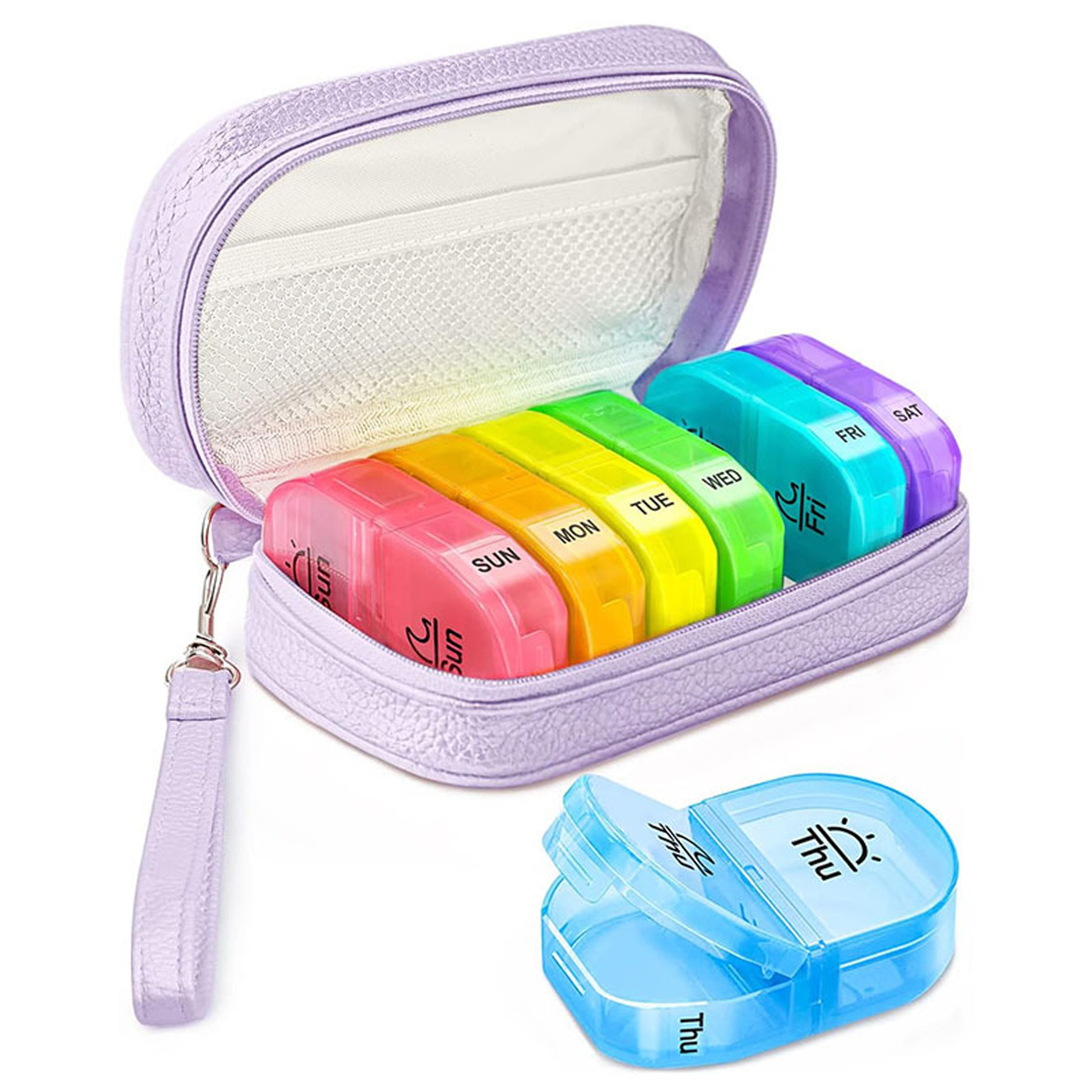 Daily Pill Organizer 2 Times a Day 4