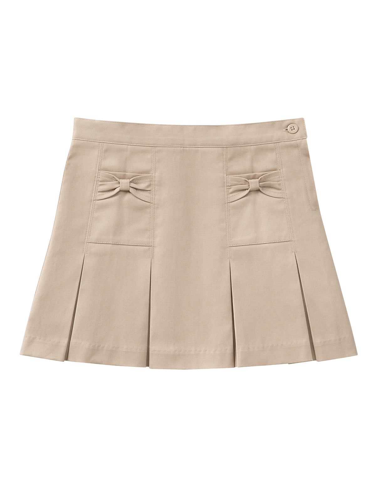 Classroom Uniforms - Girls' Preschool Stretch Bow Pocket Scooter 2