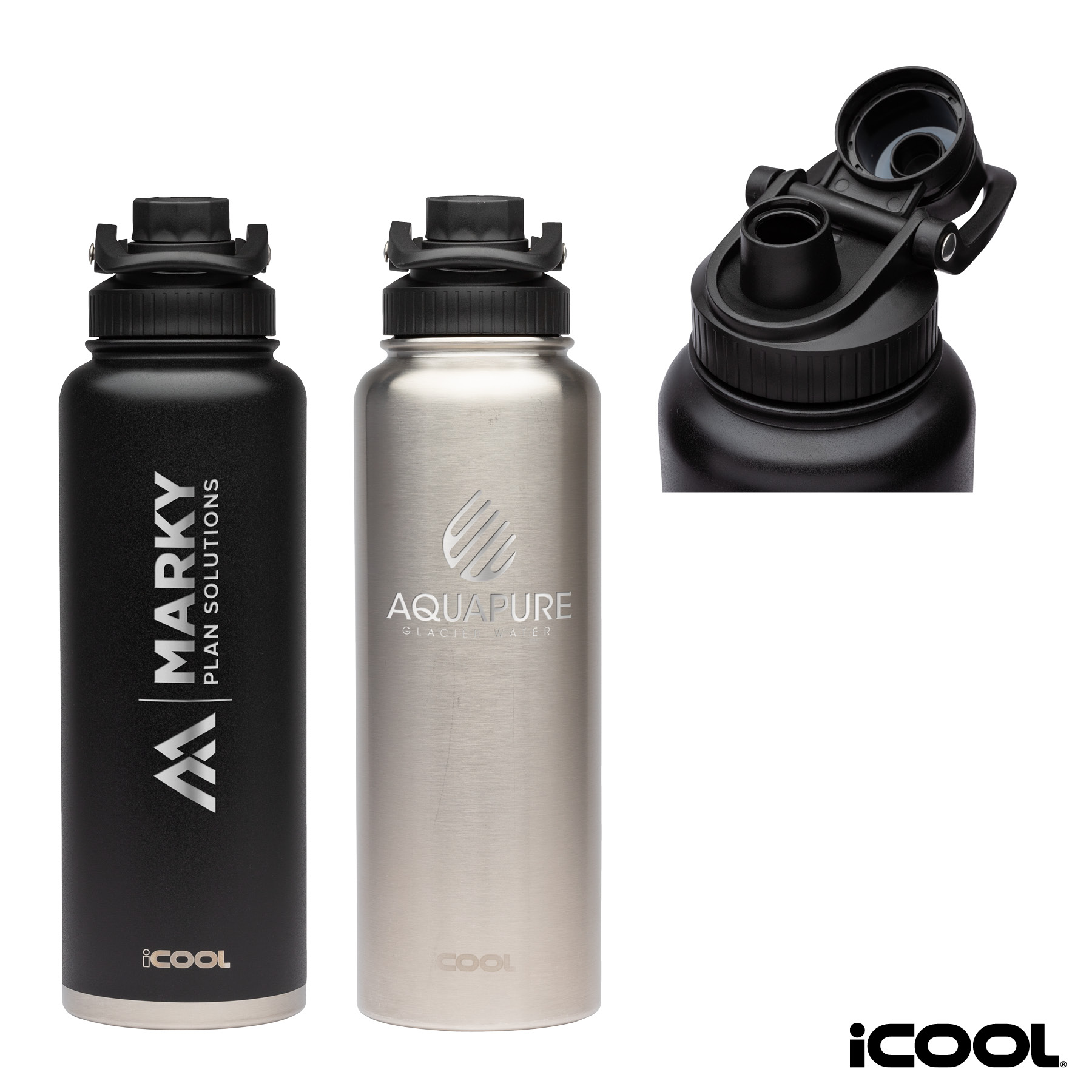 iCOOL® Durango 40 oz. Double Wall, Stainless Steel Water Bottle 7