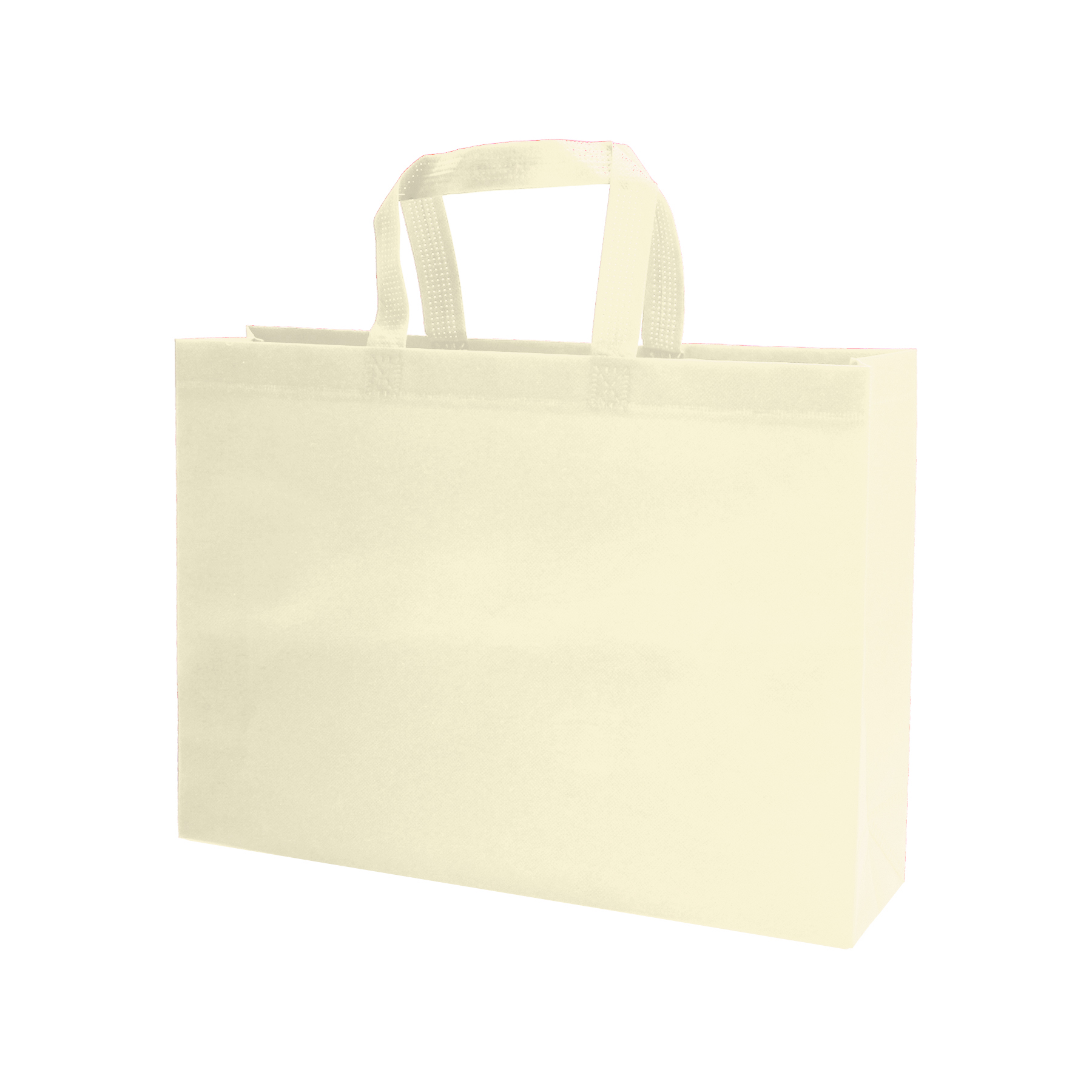 Heat Sealed Non-Woven Shopping Tote Bag(16''X12''X4'') 7