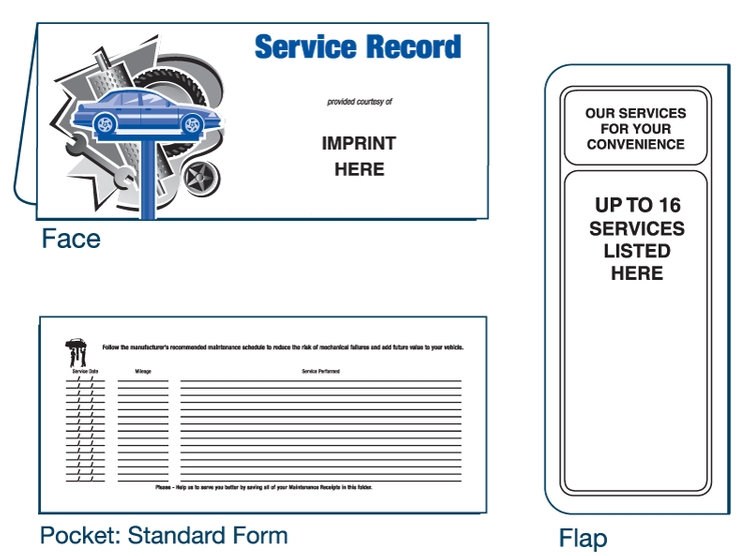 Auto Maintenance Document Folder 3