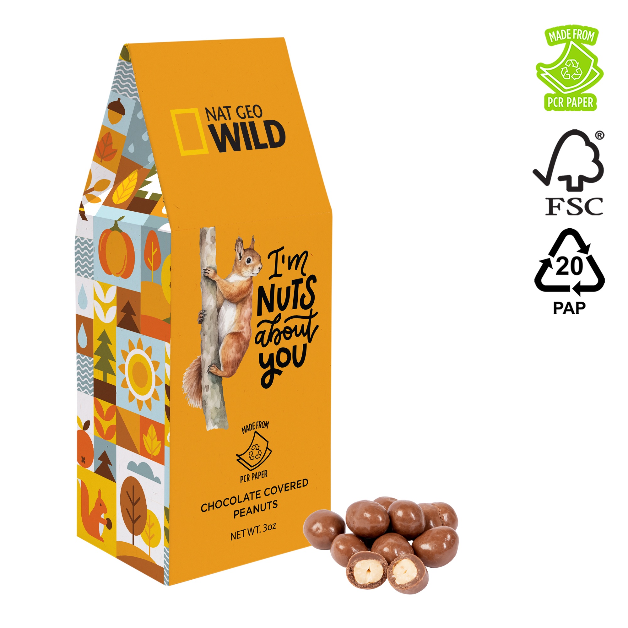 Eco Gable Box- Chocolate Peanuts 1