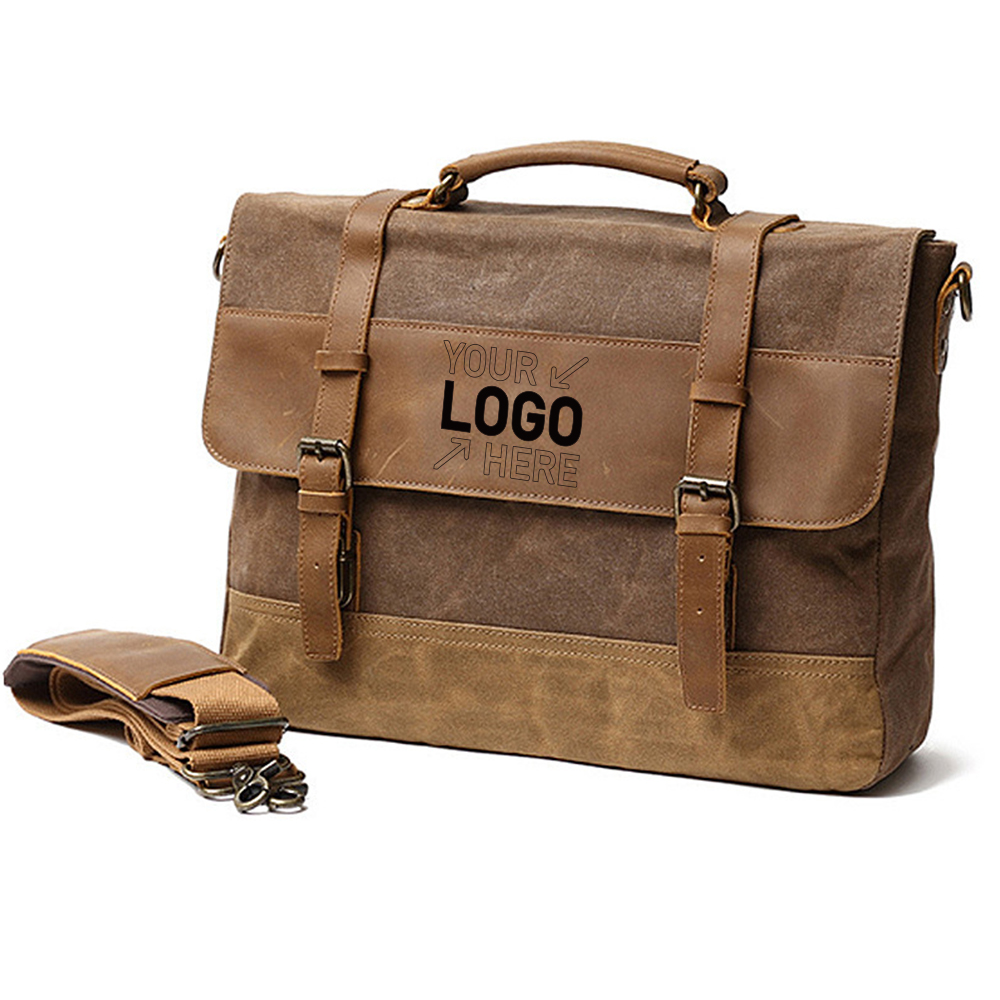 Canvas Leather Computer Laptop Bag 5