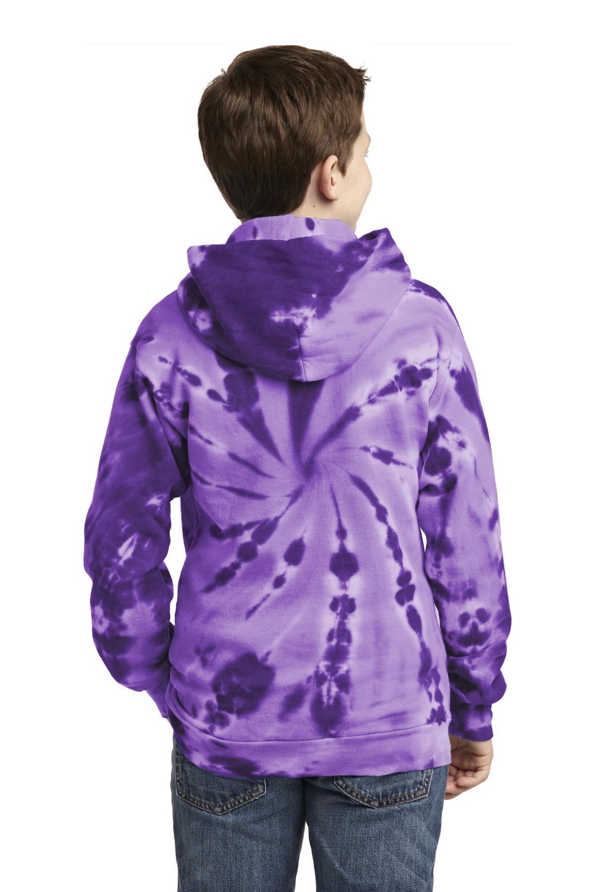 Port & Co Youth Tie-Dye Pullover Hooded Sweatshirt. PC146Y 7
