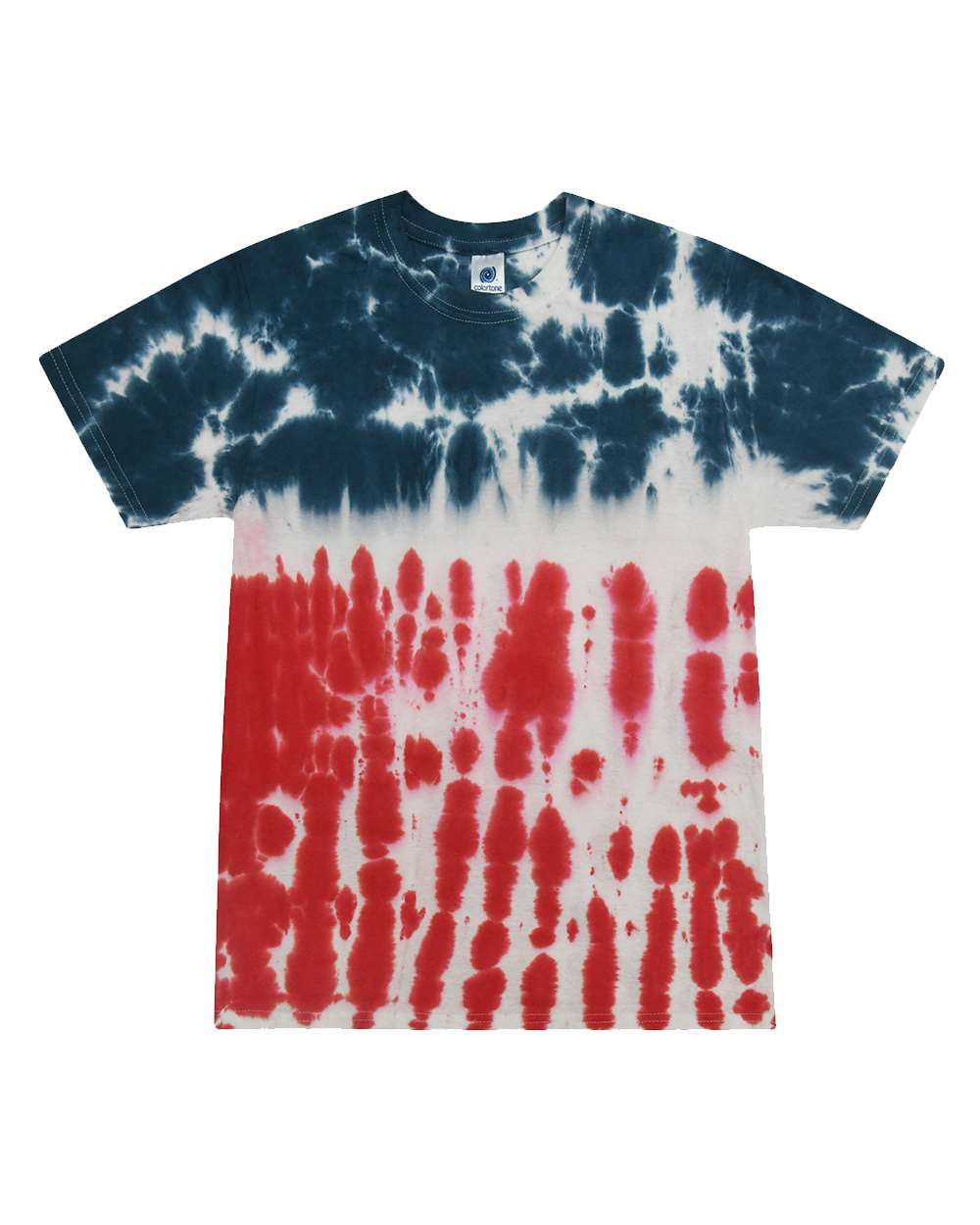 Unisex Multi-Color Tie-Dyed T-Shirt - 1000 36