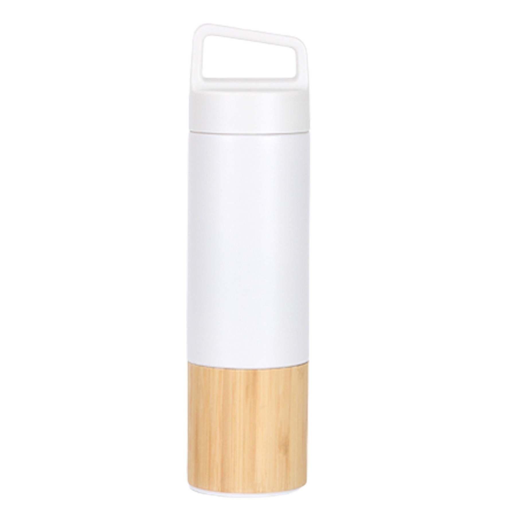 18Oz Bamboo Insulated Bottle With Attached Handle 3