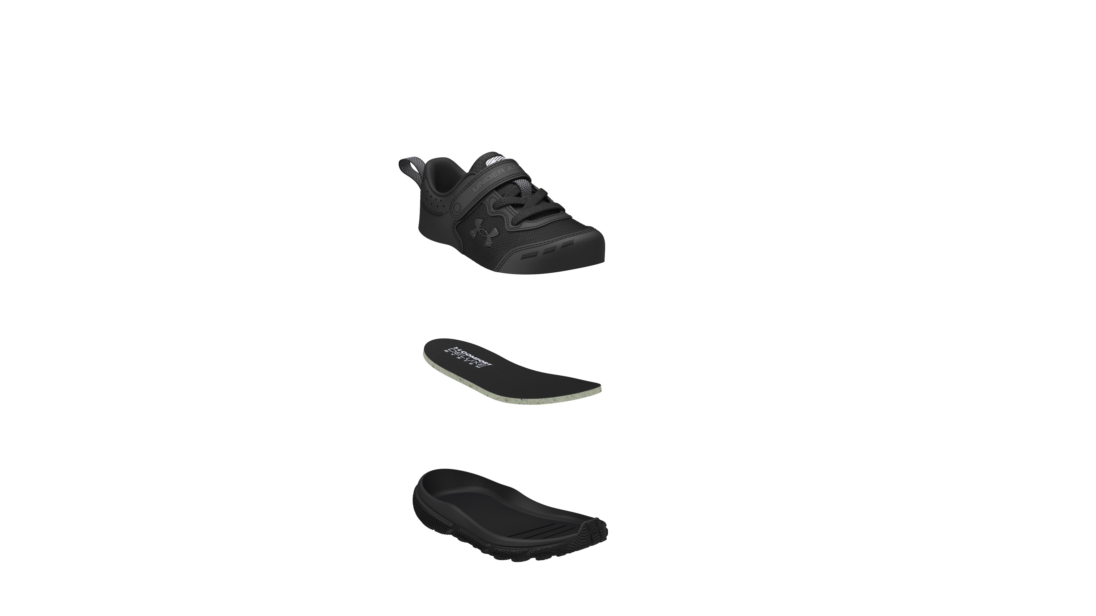 UA Assert 10 Boys' Infant Running Shoes 12