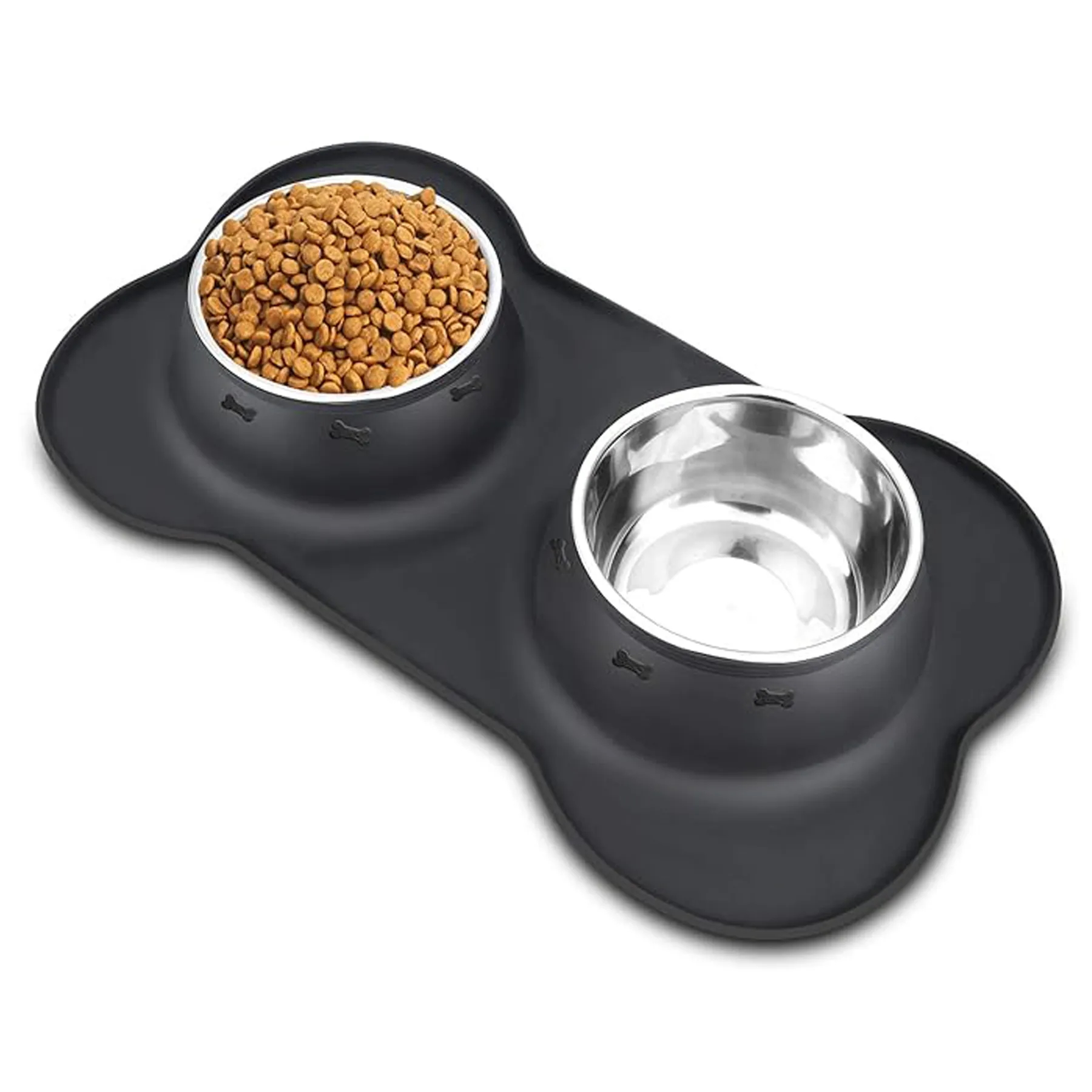 Dog Bowls 2 Stainless Steel Puppies 5