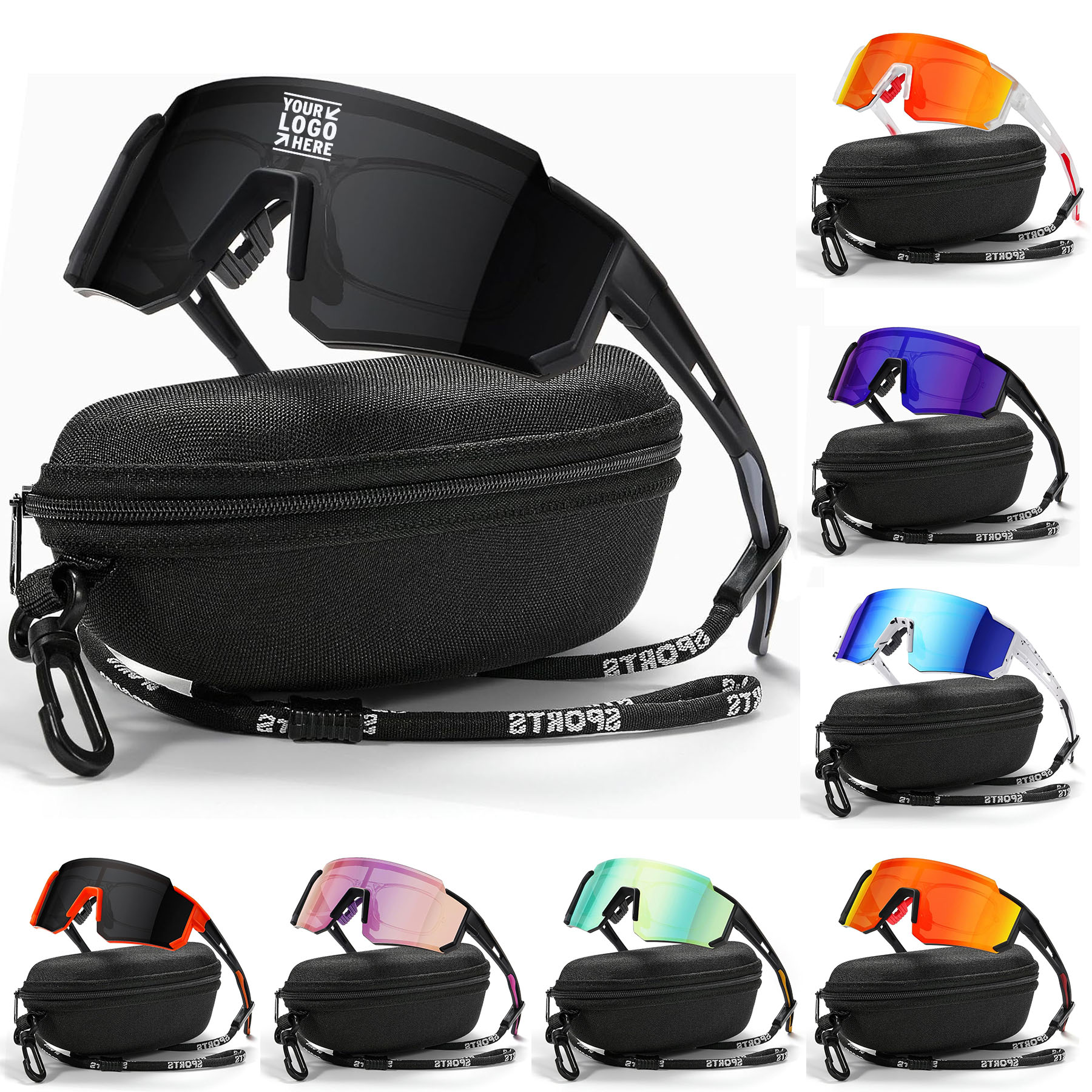 Men Women UV Protection Fishing Cycling Hiking Mountain Bike Baseball Polarized Sports Sunglasses 2