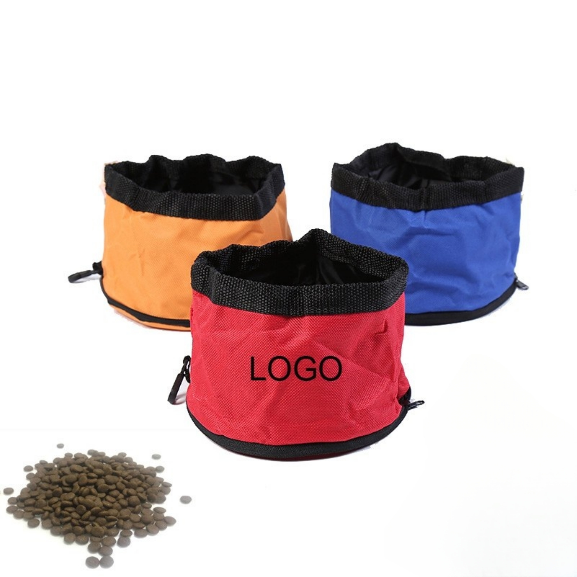 Oxford Fabric Folable Travel Pet Feeding Bowl 4