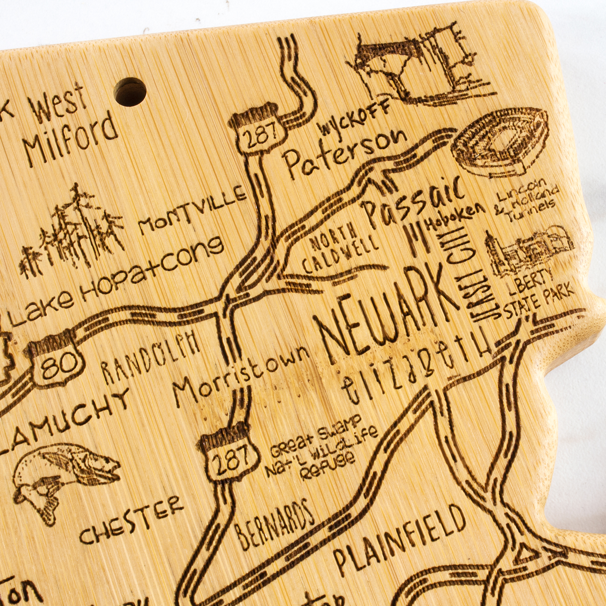 Destination New Jersey Cutting & Serving Board 5