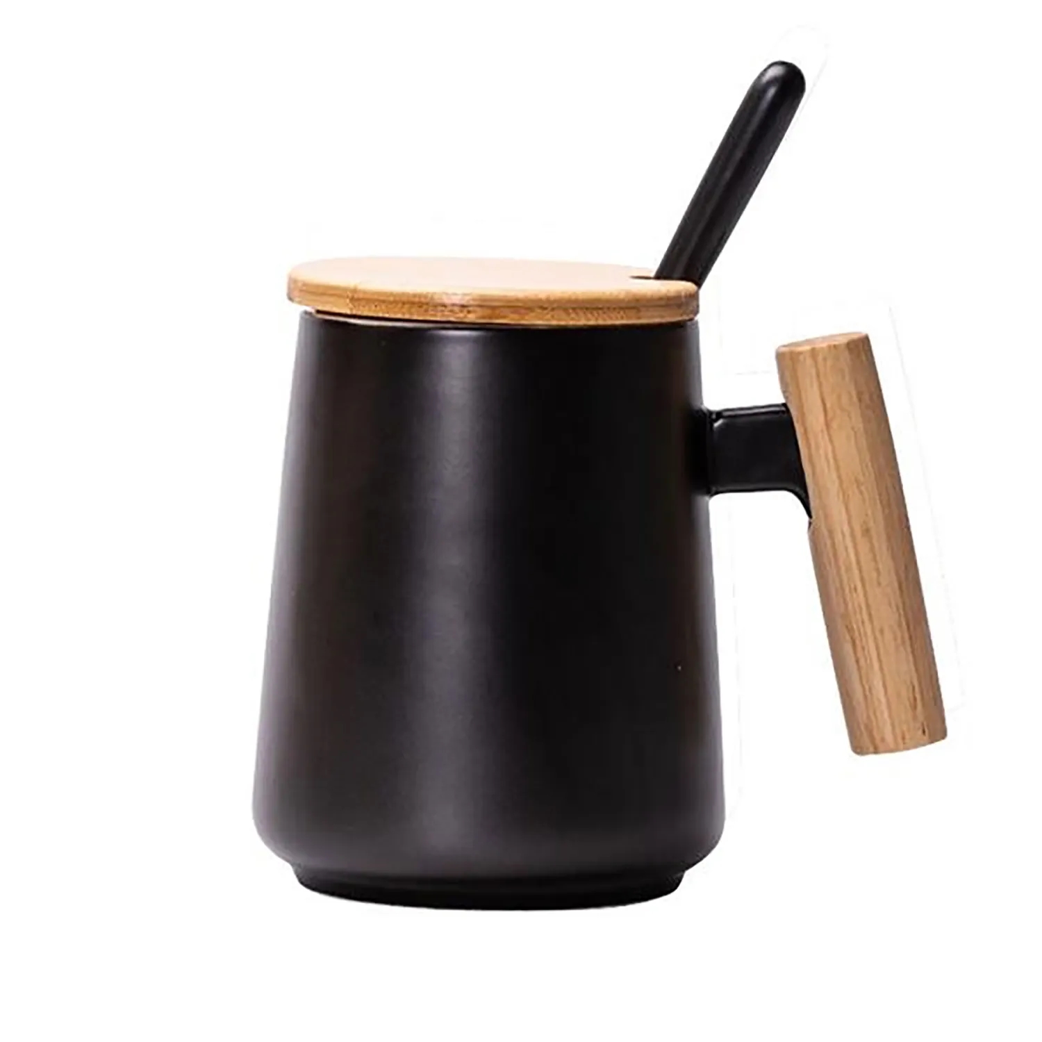 Ceramic Mug Cup With Wooden Handle 9