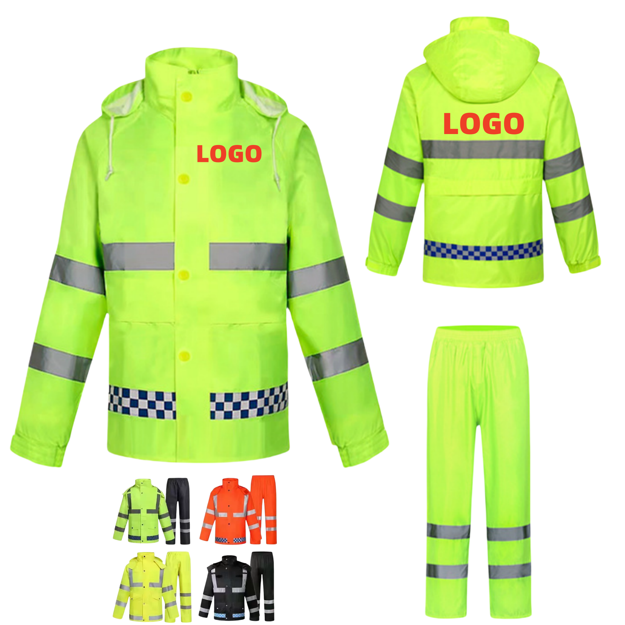 Waterproof Reflective Raincoat Suit 3