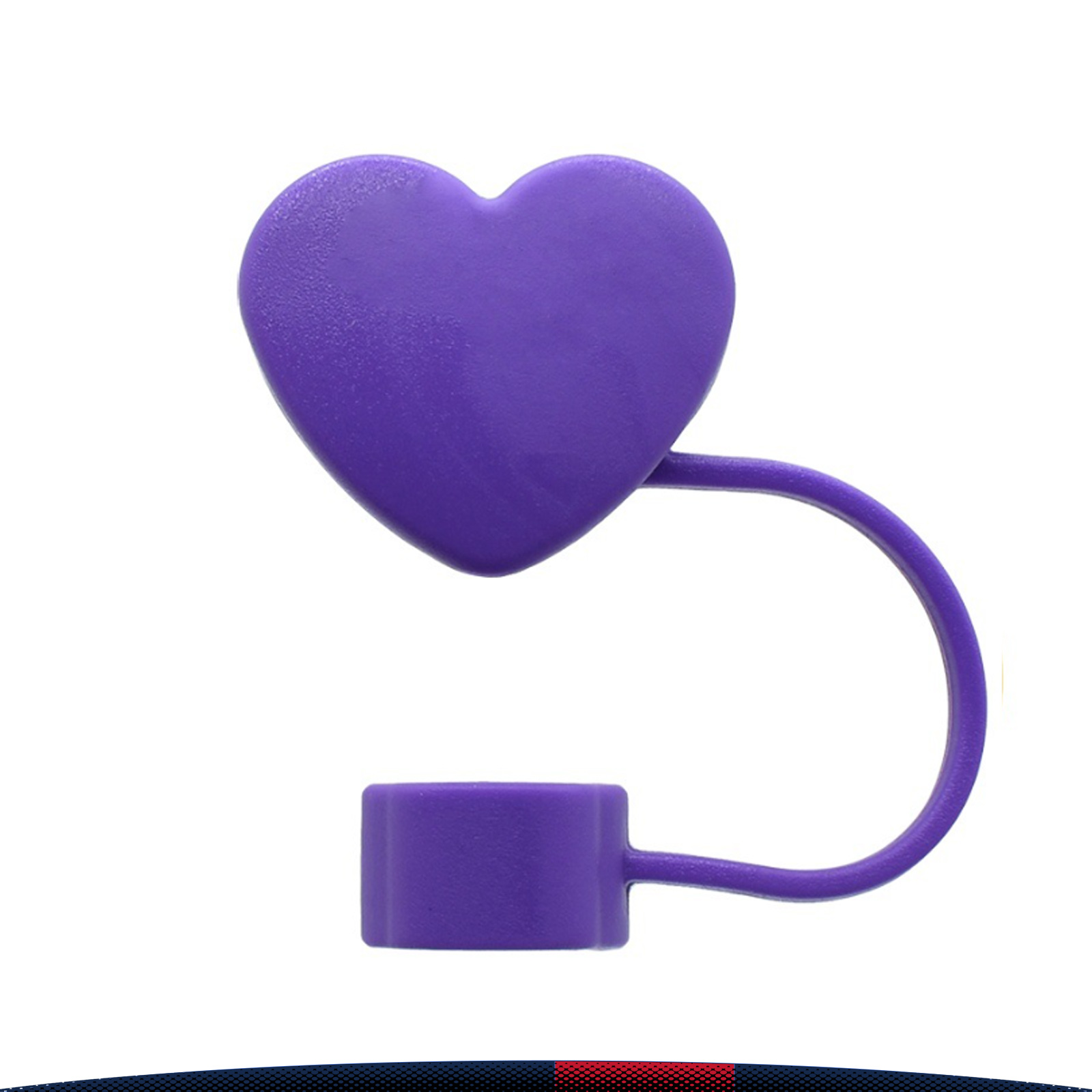 Sippa Heart-Shaped PVC Straw Topper 7