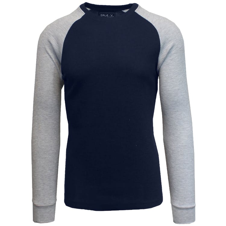 Men's Thermal Shirts - Navy/Gray S-XL 2