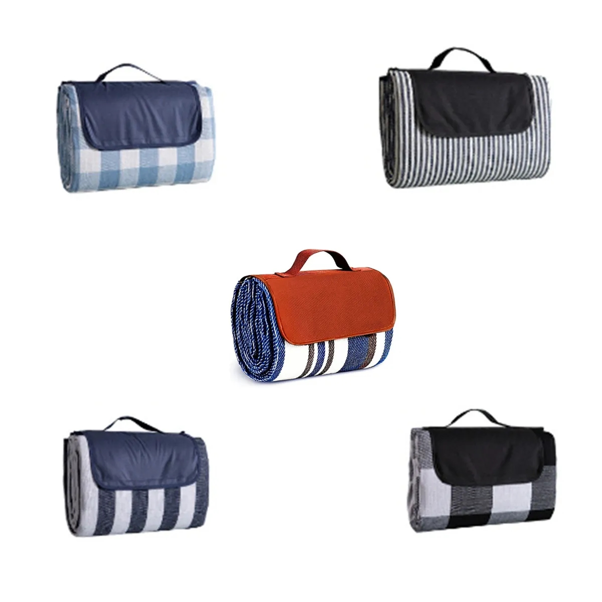 Portable Roll Up Large Waterproof Sandproof Picnic Blanket 4