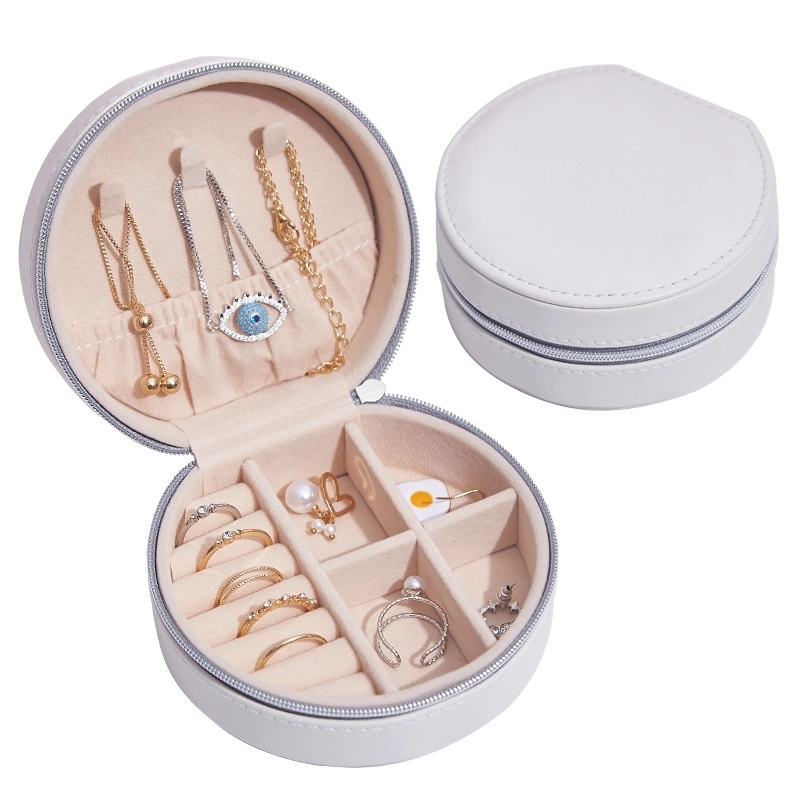 Portable Travel Jewelry Organizer Box & Earring Ring Storage 9