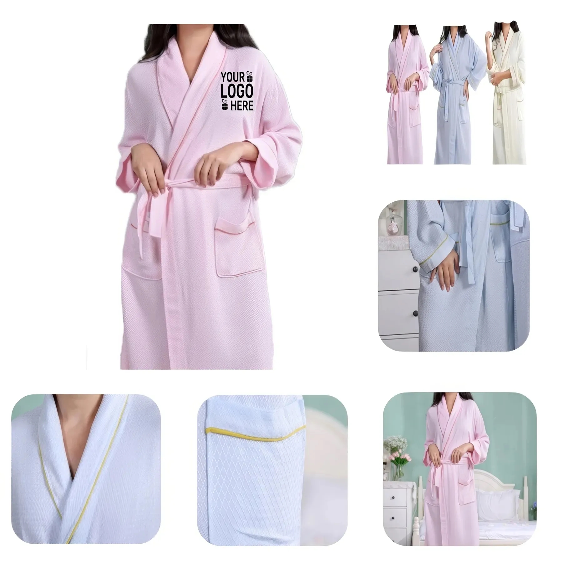 Bamboo Pulp Fiber Bathrobe 3