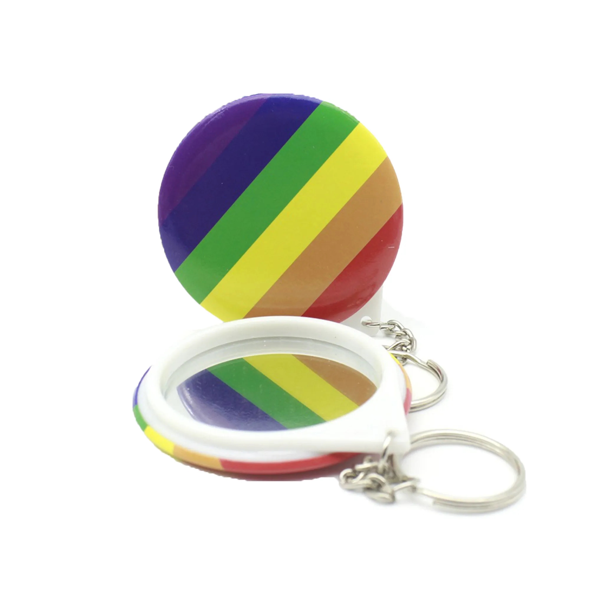Rainbow Pride Mirror Keychain 3