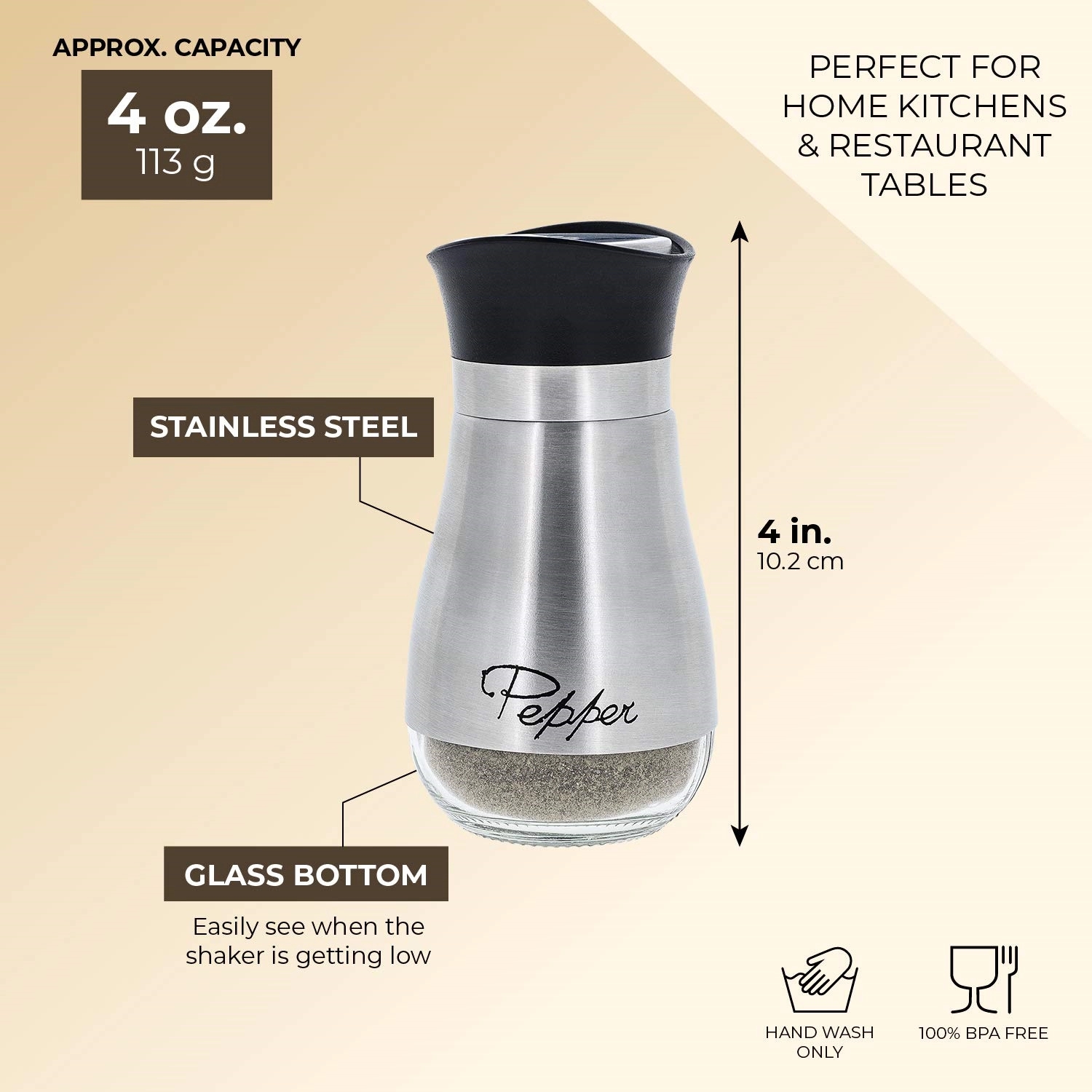 Stainless Steel Salt Shaker 3
