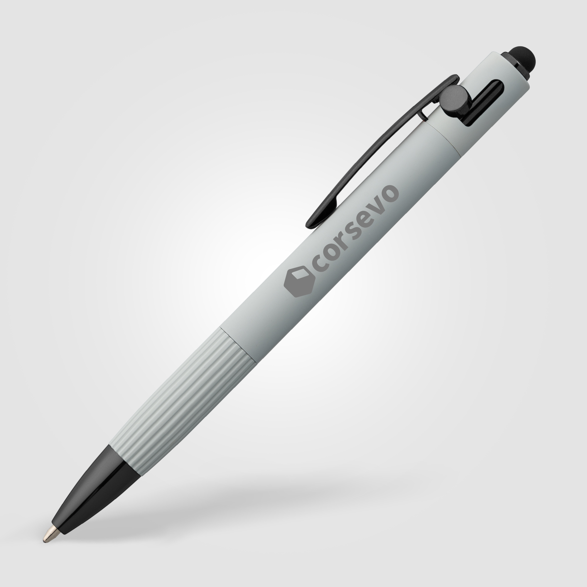 Saga Recycled Aluminum Bolt Action Stylus Pen 2