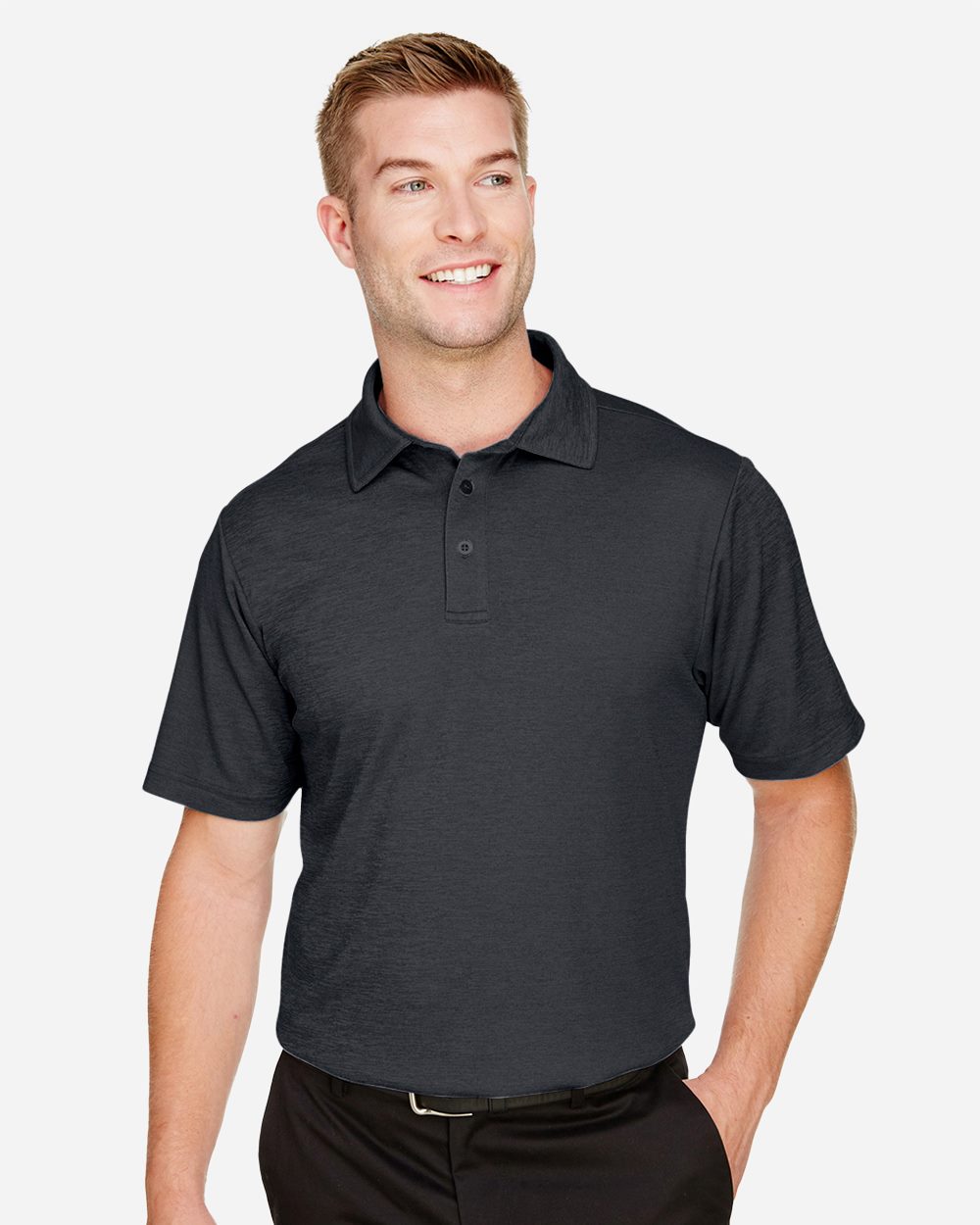 Men's CrownLux Performance® Address Mélange Polo - DG22 26