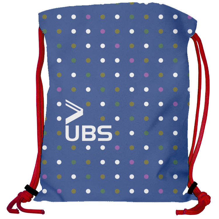 Super Drawstring Pack (Two side Imprint)-Red Heavy Rope 4