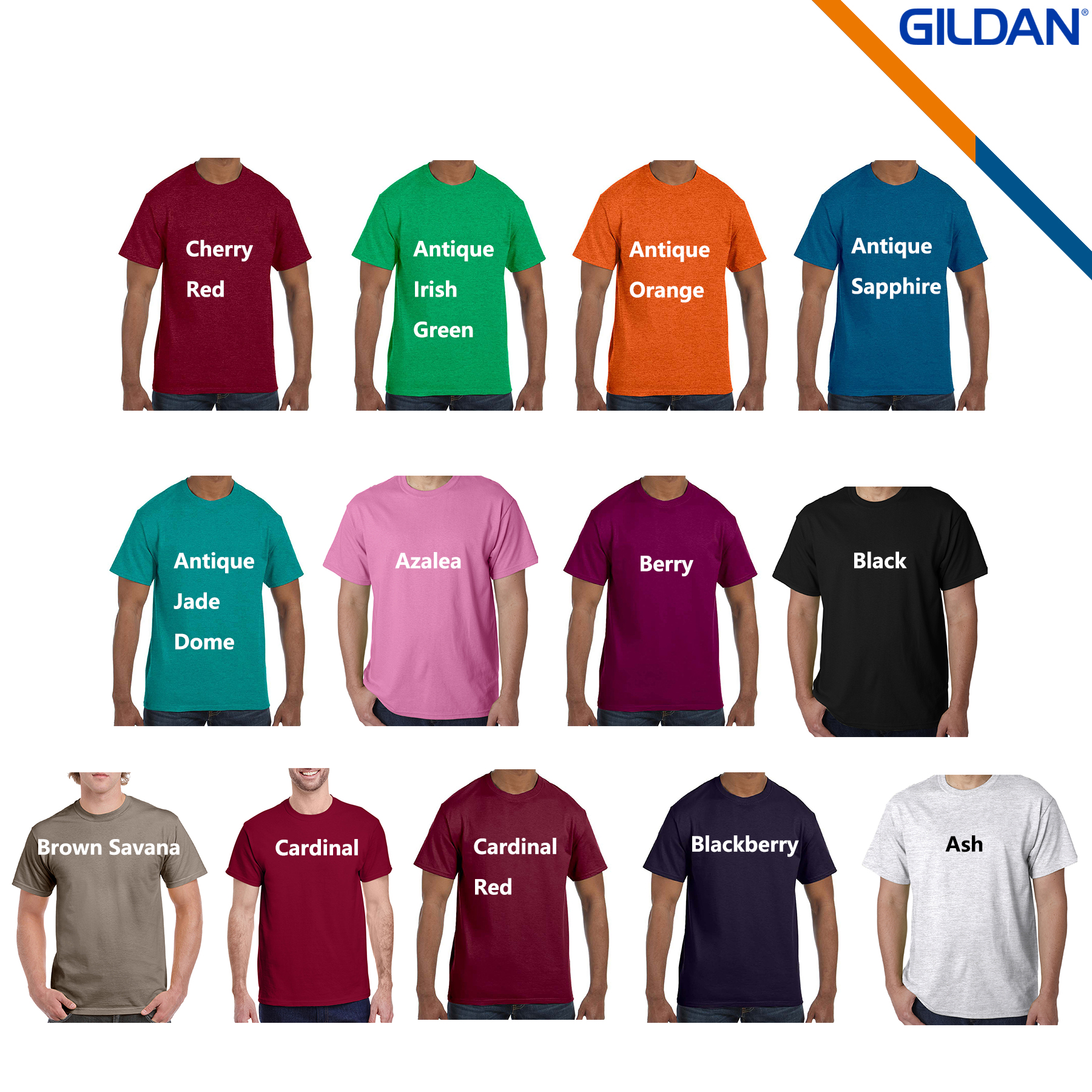 Gildan® 5.3 oz 100% Cotton Preshrunk T-shirts 2