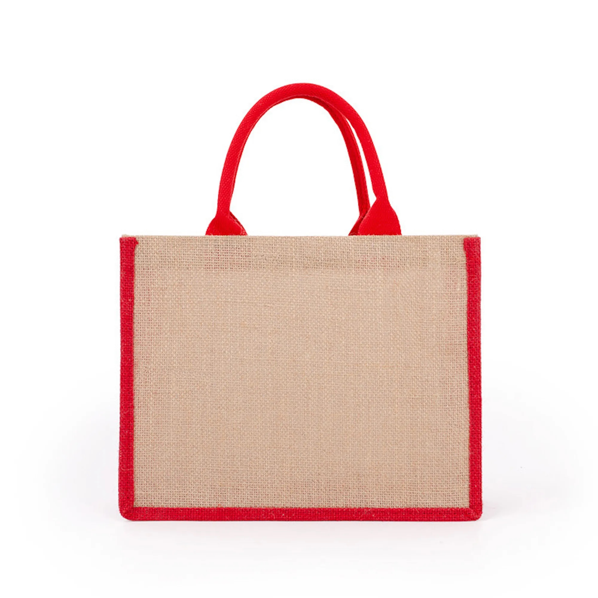 MOQ50 Jute Tote Bag, custom tote bag with logo imprint 5