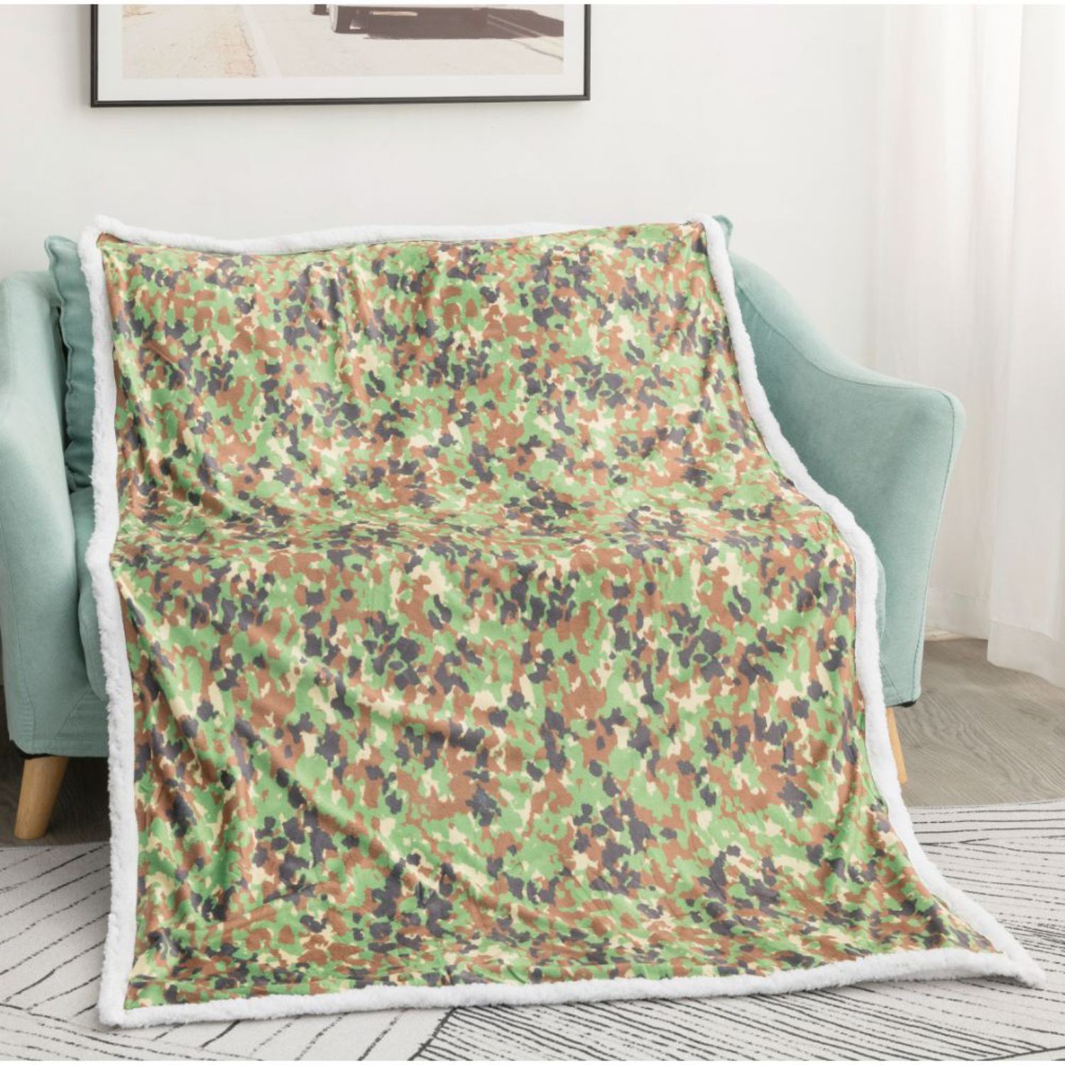 40x60 Luxury Plush Crystal Velvet Sublimation Sherpa Blanket 2