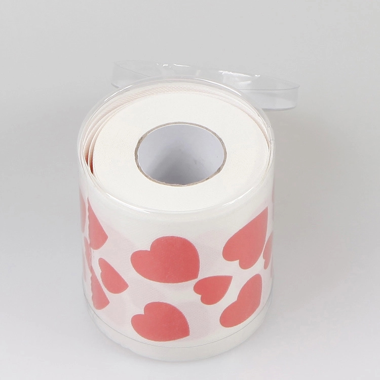 Custom Heart Printed Toilet Paper 2