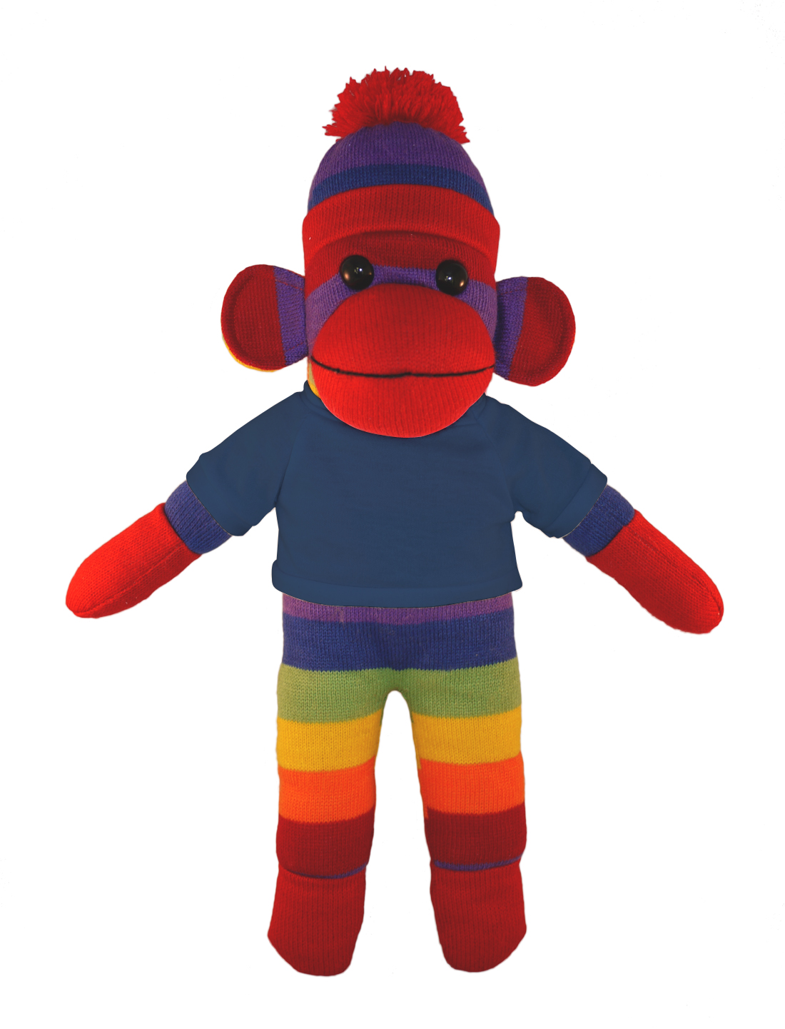 Rainbow Sock Monkey with Tee 16