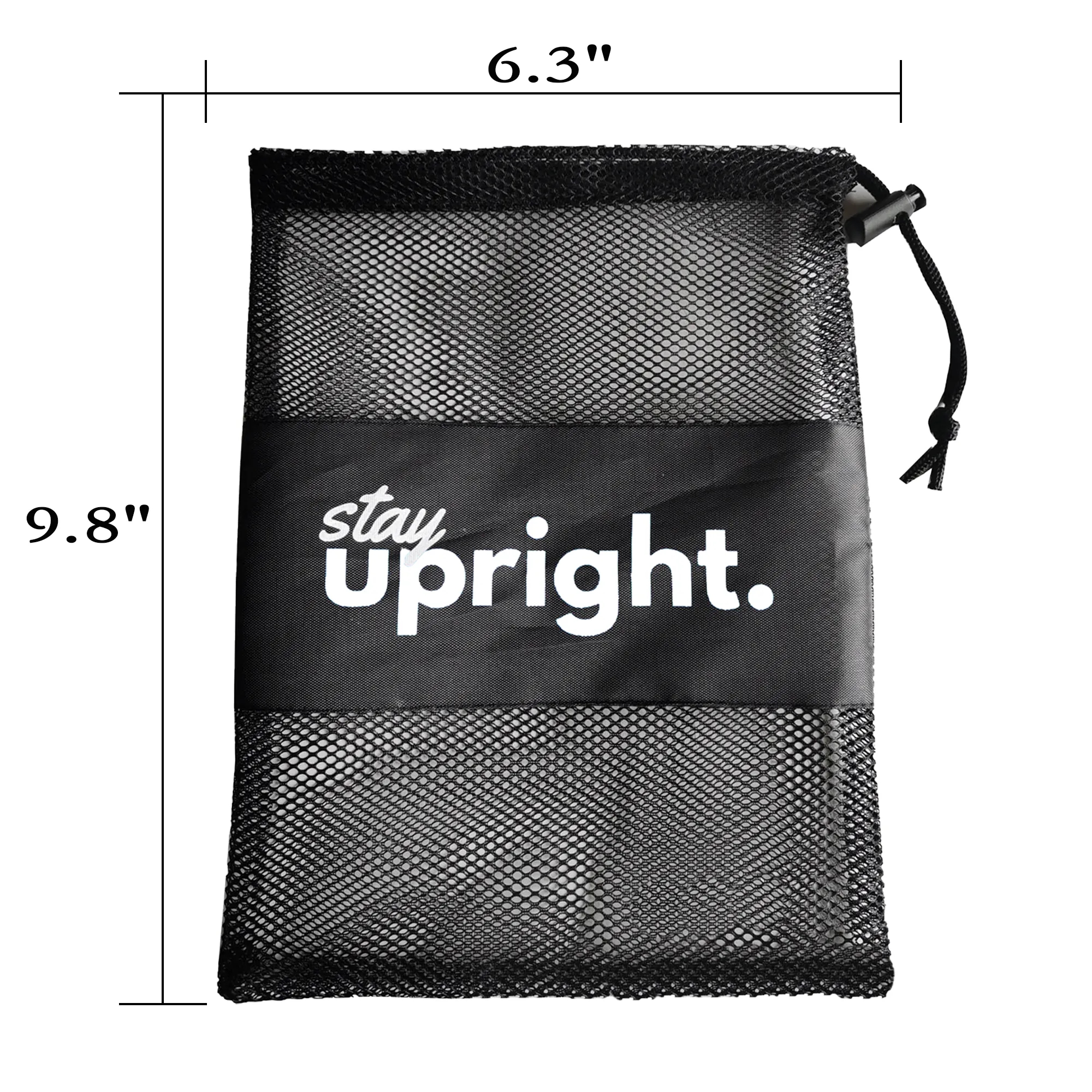 6.3" x 9.8" Mesh Drawstring Towel Bag 2