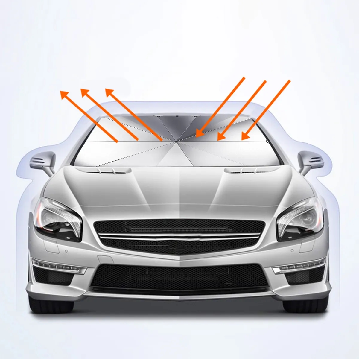Dashboard Defender UV Car Windshield Umbrella 3