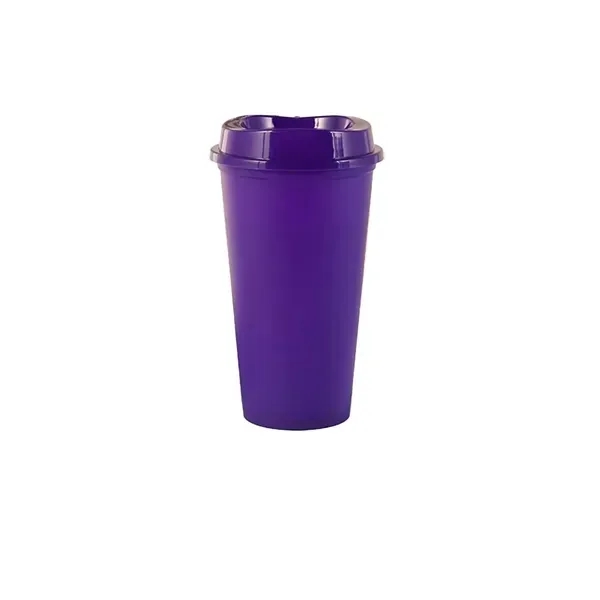 16oz Colorful Plastic Cup - Vibrant Reusable Drinkware 5