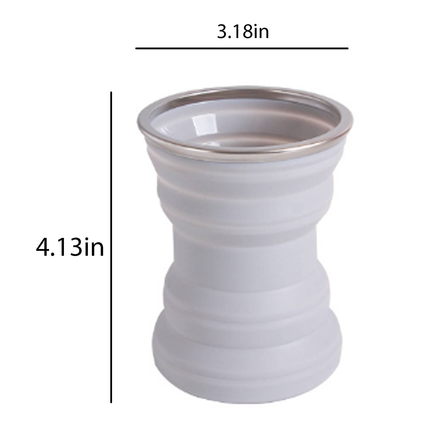 11Oz Portable Folding Silicone water Cup 3