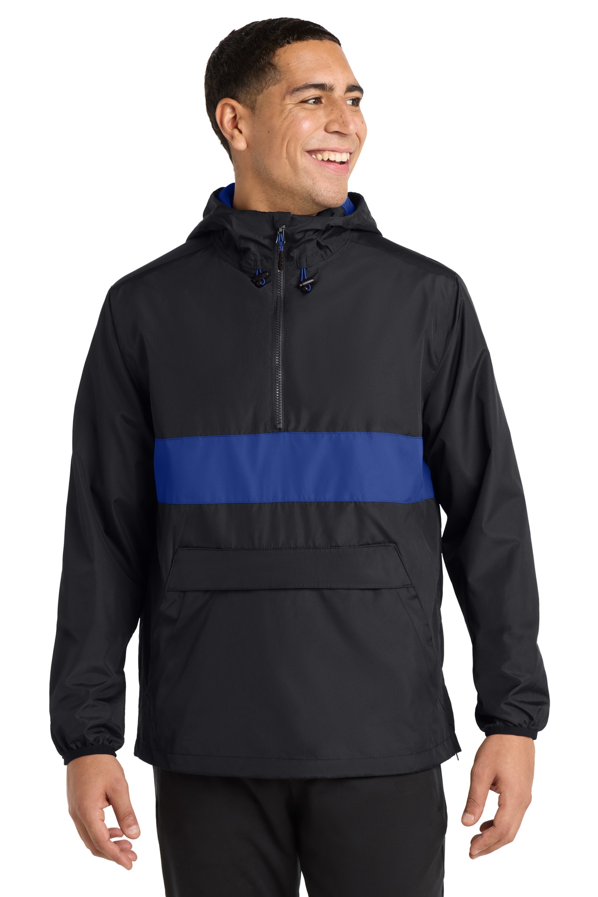 Sport-Tek Zipped Pocket Anorak. JST65 37