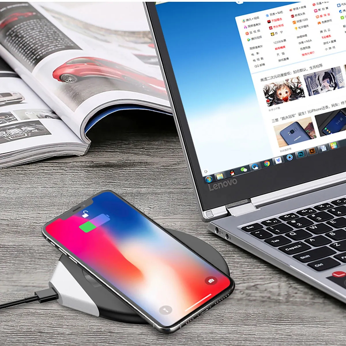 Wireless Charging Pad Coffee Cup Warmer Waterproof Charger 2