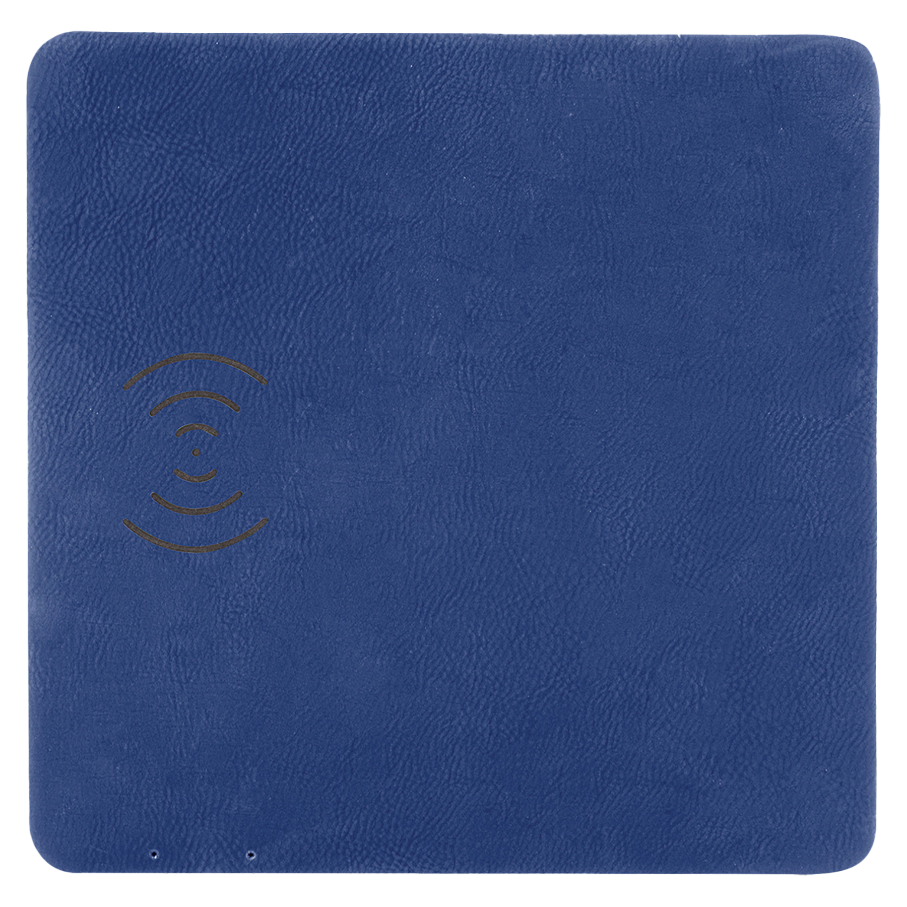 Blue/Silver Leatherette Phone Charging Mat 2