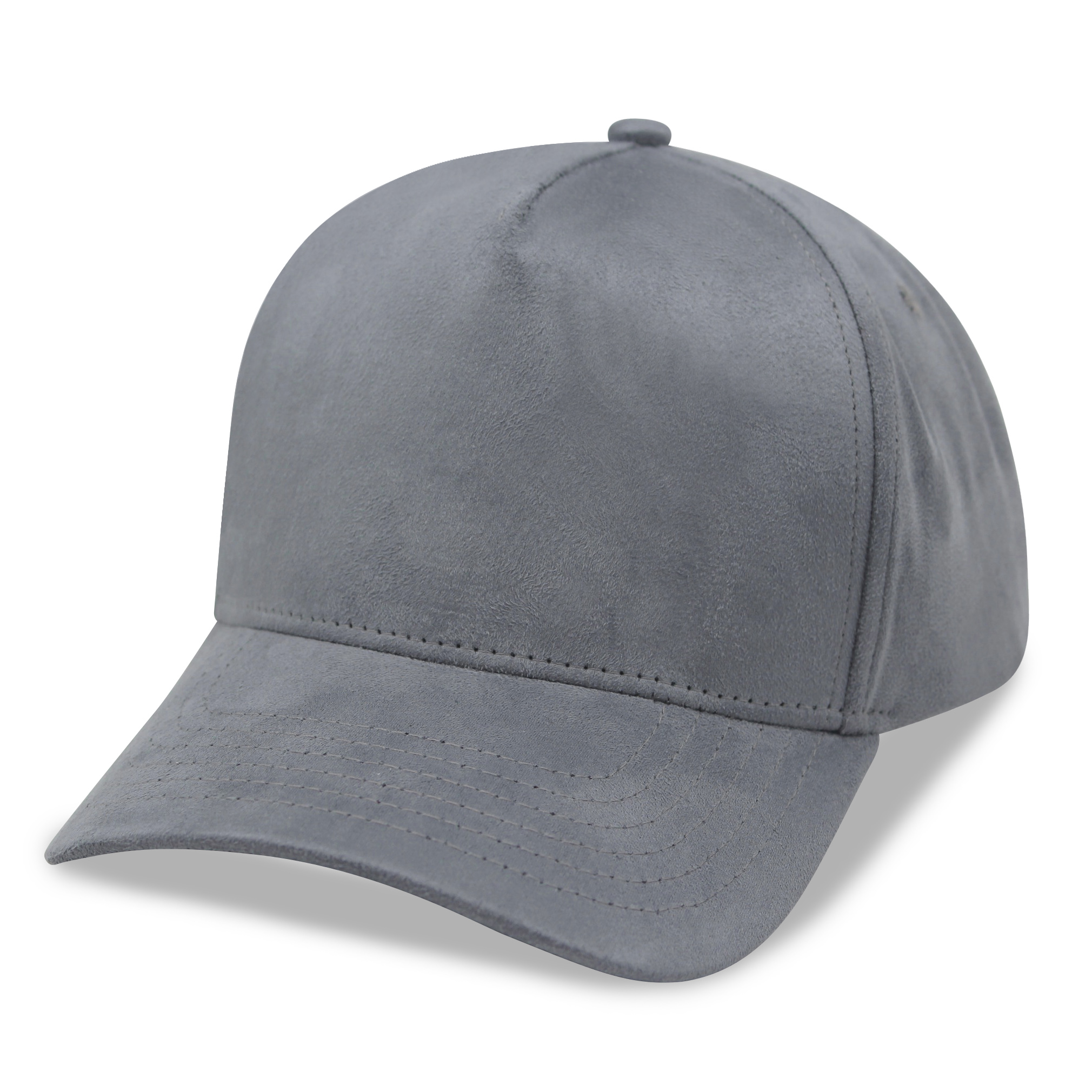 A Frame Suede 5 Panels Baseball Cap Snapback