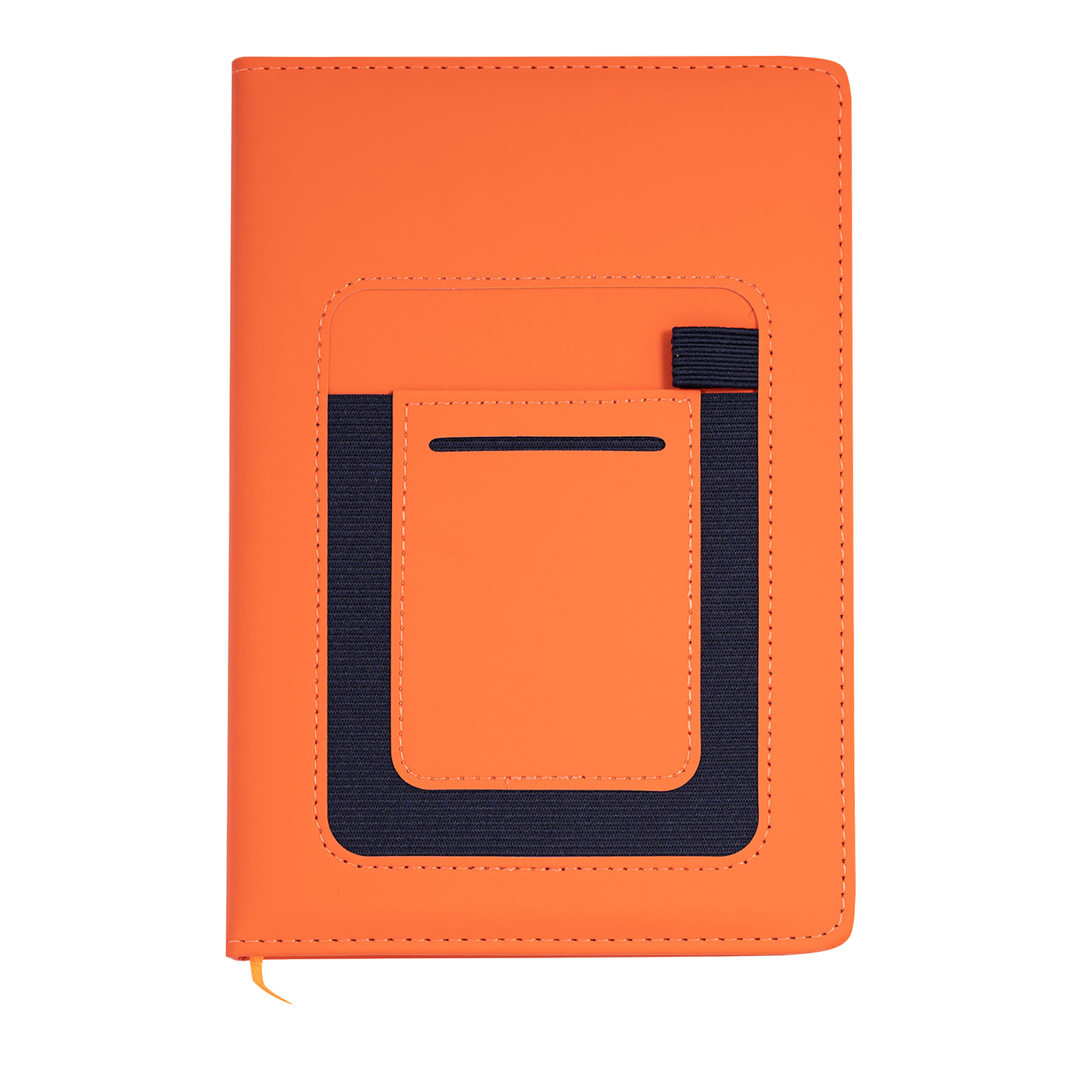 PU Leather A5 Hardcover Pocket Journal W/ Phone Holder 5