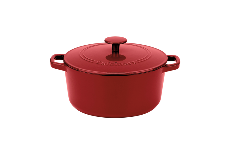 Cuisinart Chef's Classic Enameled Cast Iron 5 Quart Round Covered Casserole 1