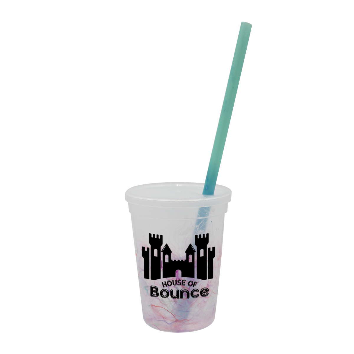 Mood 12 oz. Rainbow Confetti Cup/Straw/Lid Set 23