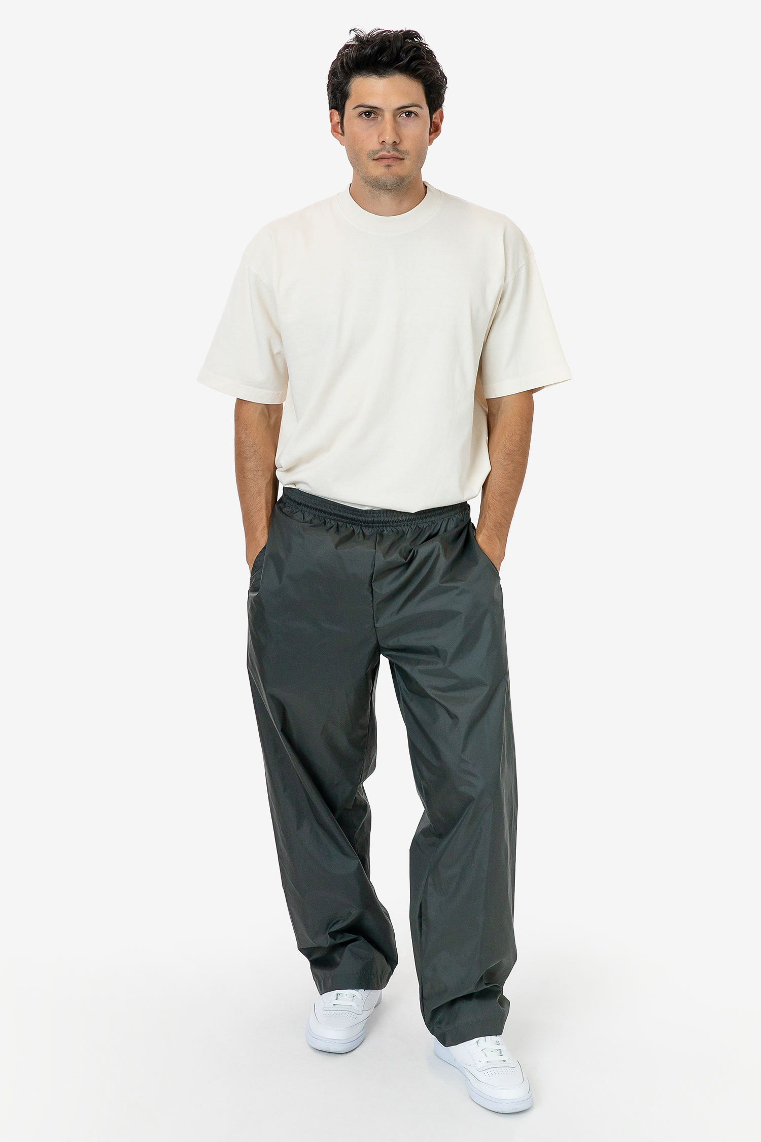 NYLON TAFFETA WIDE LEG PANTS 5