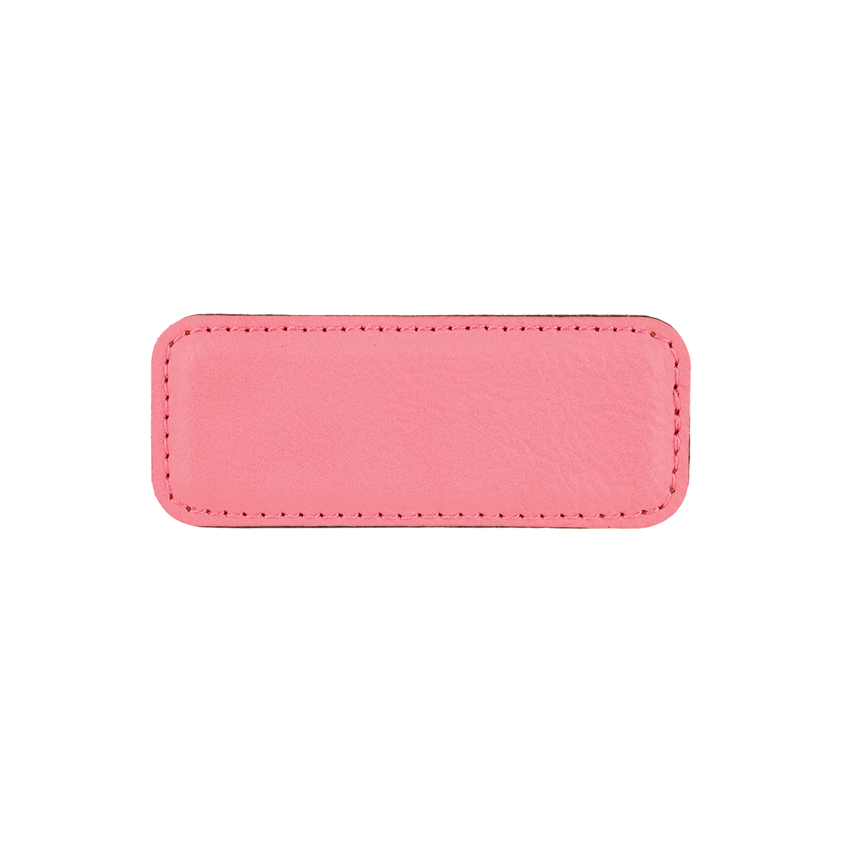 Pink Leatherette Badge w/ Magnet 3