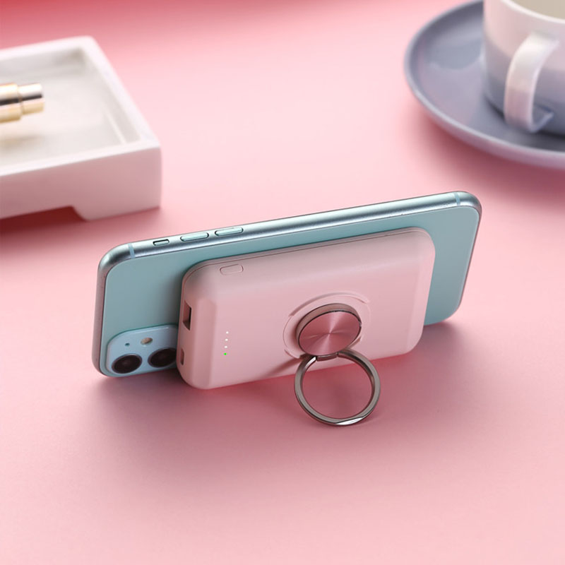 Magnetic Portable Wireless Charger w/Phone Stand 5